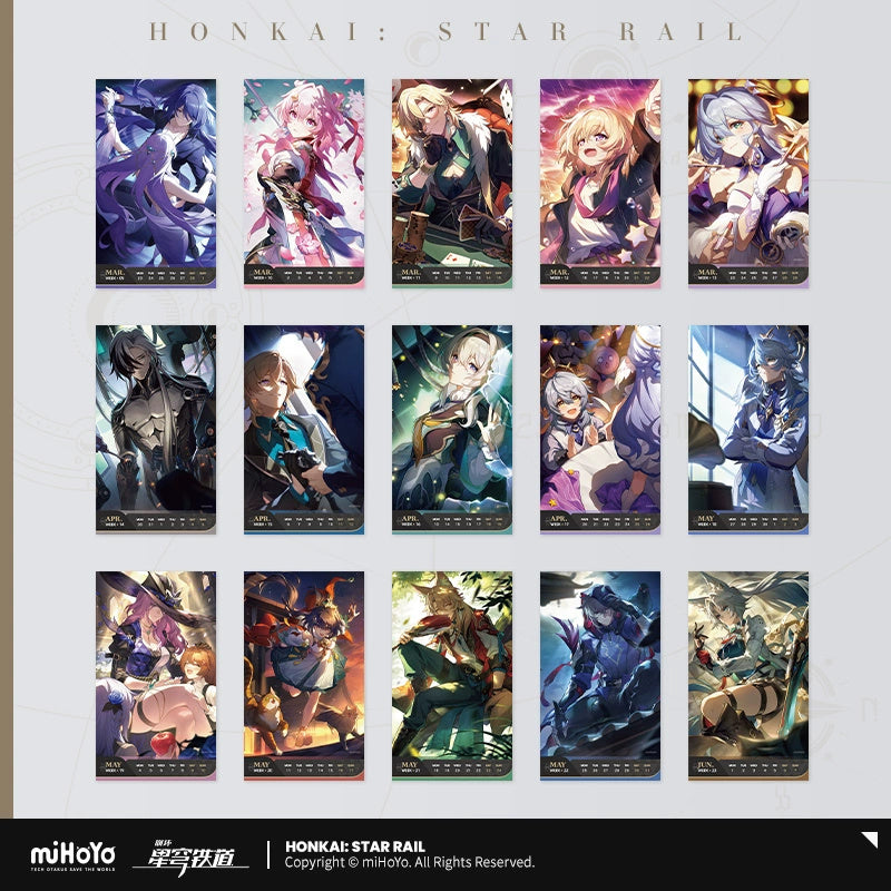 Honkai: Star Rail: Light Year Recording 2026 Desk Calendar