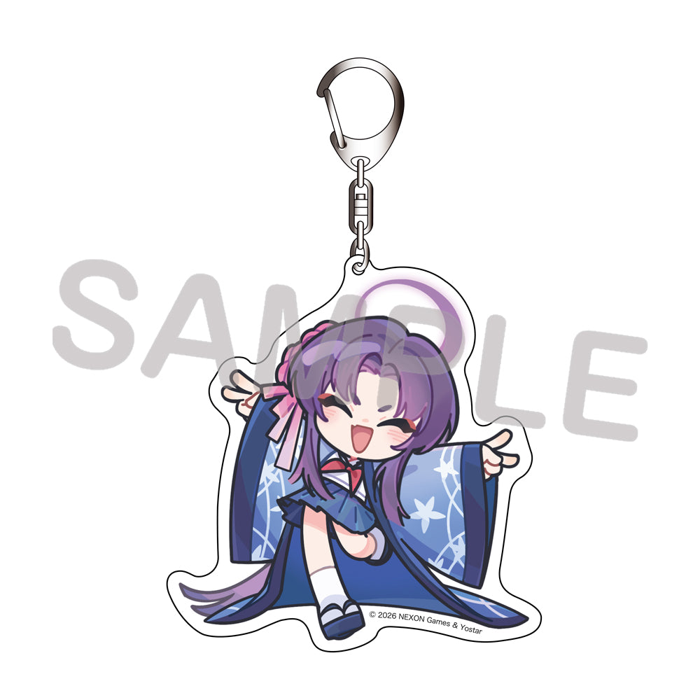 블루 아카이브 공식 정품 굿즈 일본 요스타 5주년 시리즈 아크릴 키링 유카리 블아 블루아카