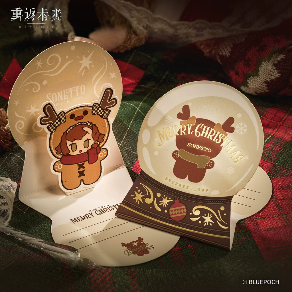 Reverse: 1999: Christmas Series Pop-up Easel Card - A Snowy Blessing