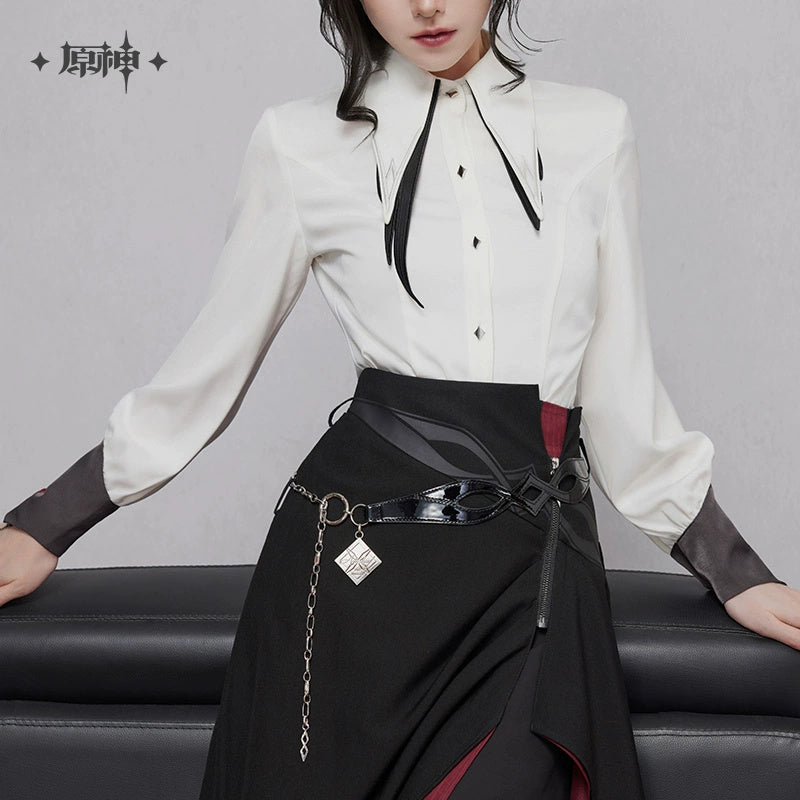 Genshin Impact: Arlecchino Impression Theme Strap Waist Shirt