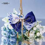 Genshin Impact: Kamisato Ayato Impression Theme Ribbon Hair Accessory & Keychain