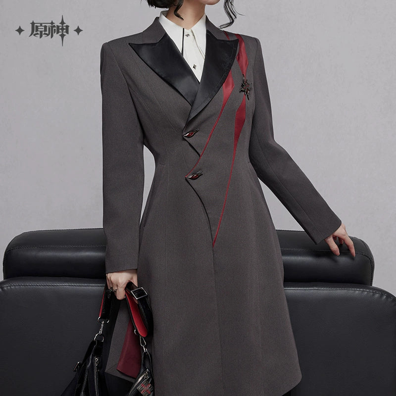 Genshin Impact: Arlecchino Impression Theme Long Casual Coat