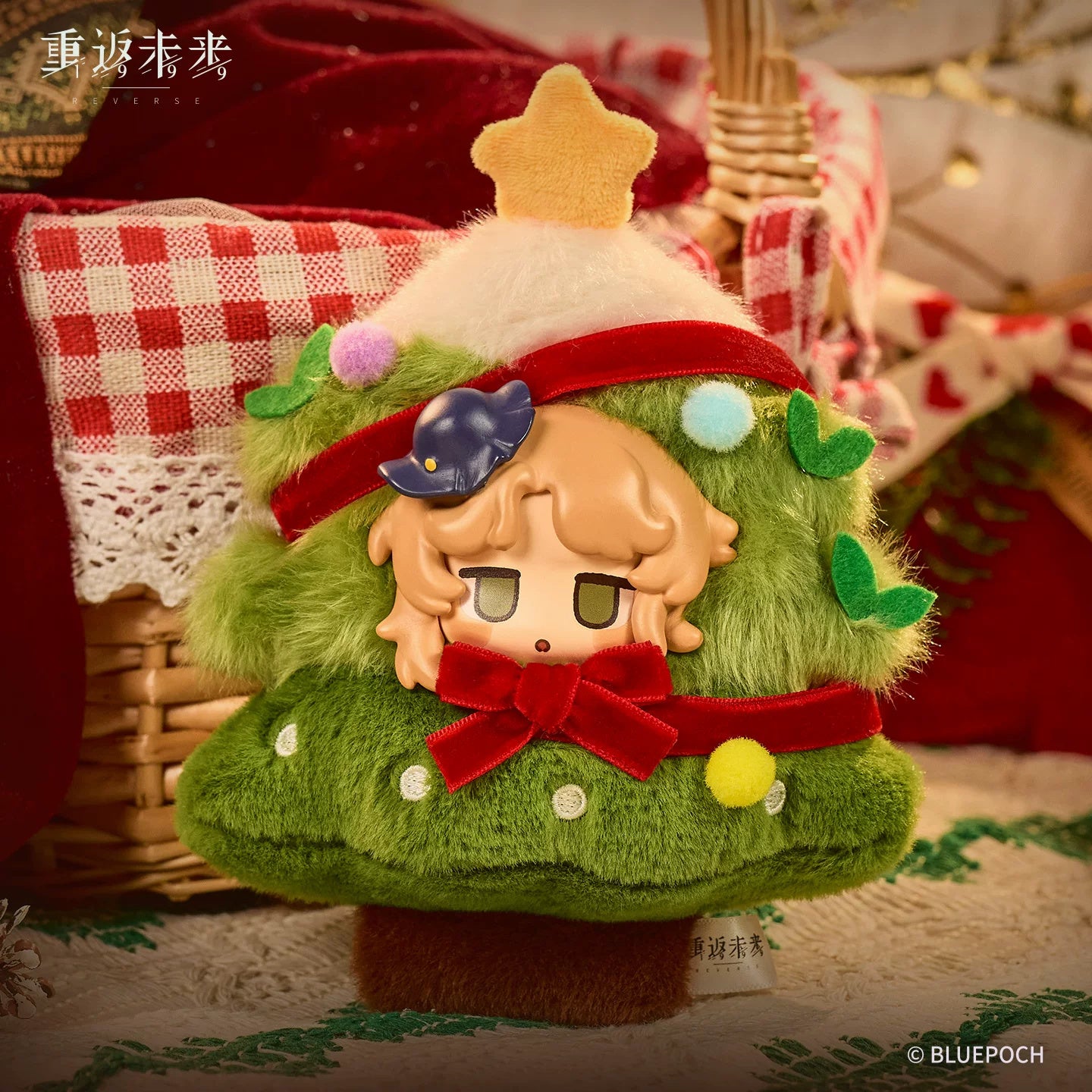 Reverse: 1999: Mercuria Plush Keychain - Fluffy Peaceful Night Christmas Ver